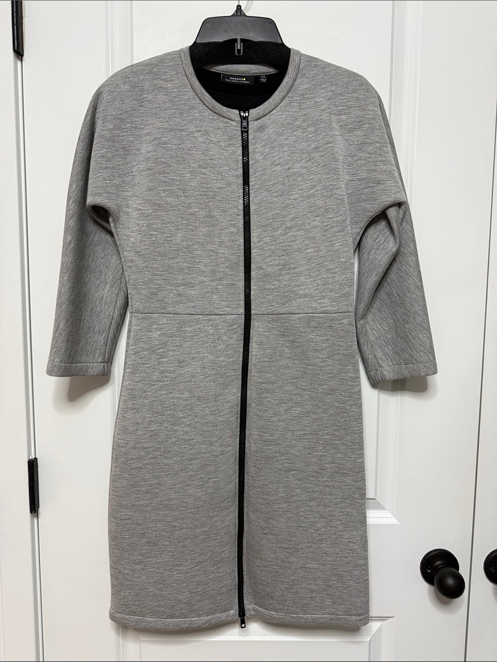 kate spade Grey Zip-Front Mini Dress